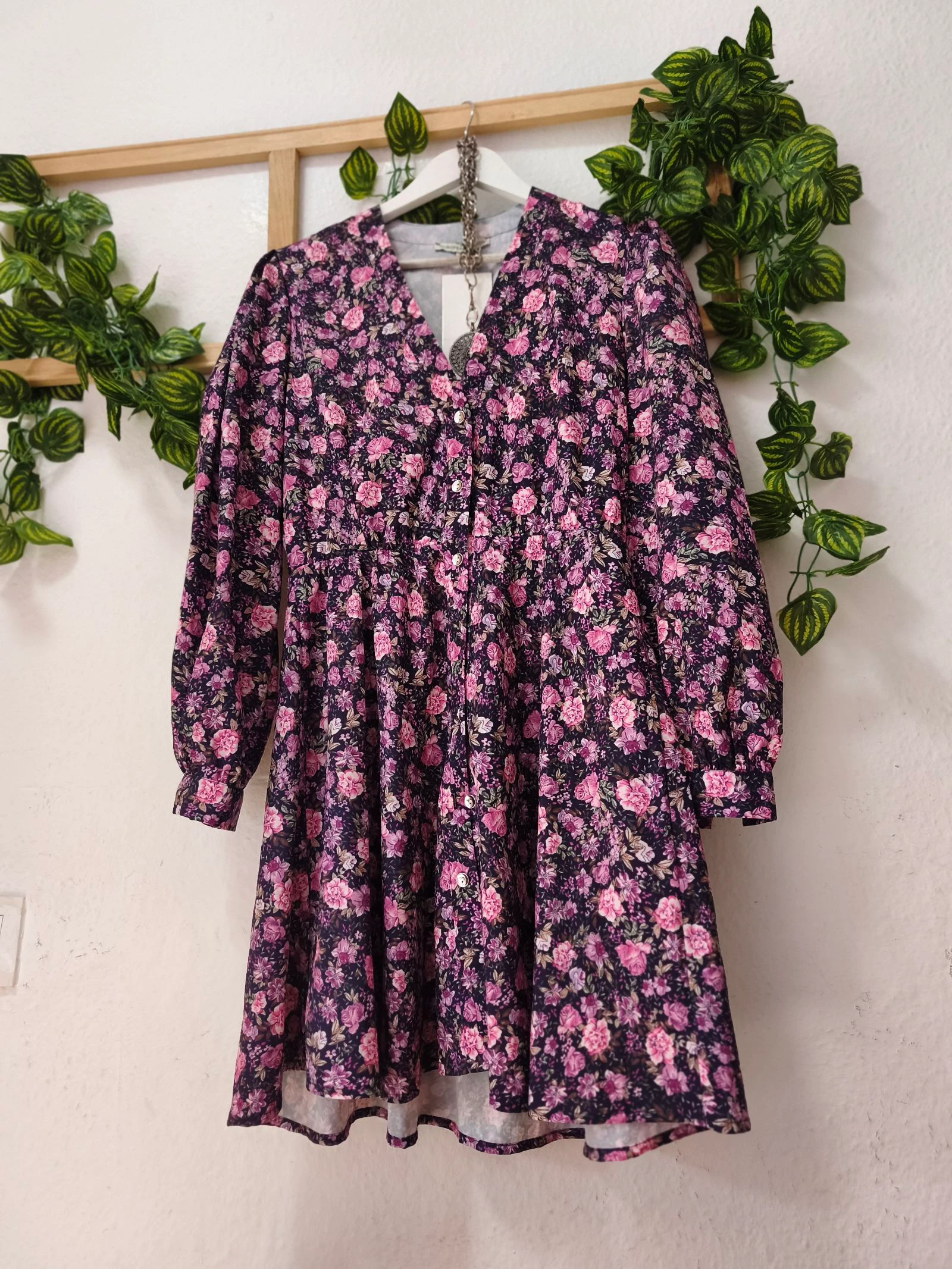 Vestido mini estampado floral talla L  – photo 5